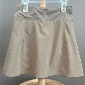 Athleta Girl Beige Tan School Days Skort X-Small 6